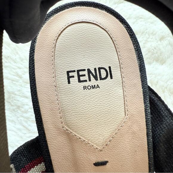 Fendi Colibri Mesh Slingback Pumps size 40 EU Authentic Retail 995$ - Picture 6 of 12